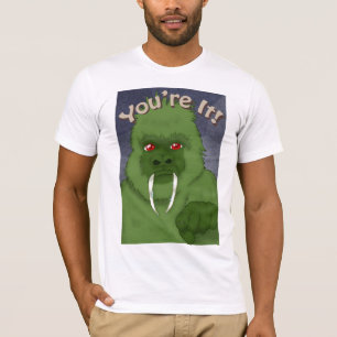 Camiseta Gorila verde do T-shirth dos homens