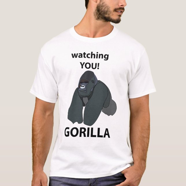 Camiseta Gorilla A Ver-Te Gorilla Engraçado (Frente)
