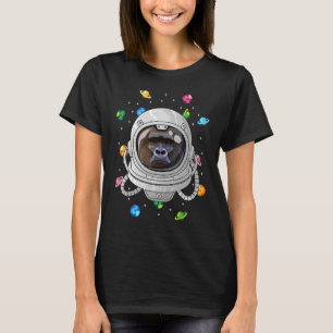 Camiseta Gorilla Astronauta Animal Profundo No Espaço Univ