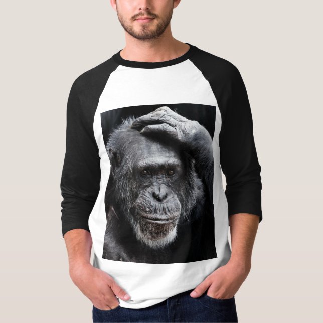 Camiseta GORILLA Big Face, T-shirts temperativas e aptas (Frente)