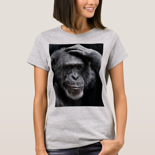 Camiseta GORILLA Big Face, T-shirts temperativas e aptas (Frente)