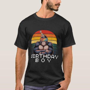 Camiseta Gorilla Birthday Decora Macaco Tag Vr Gamer F