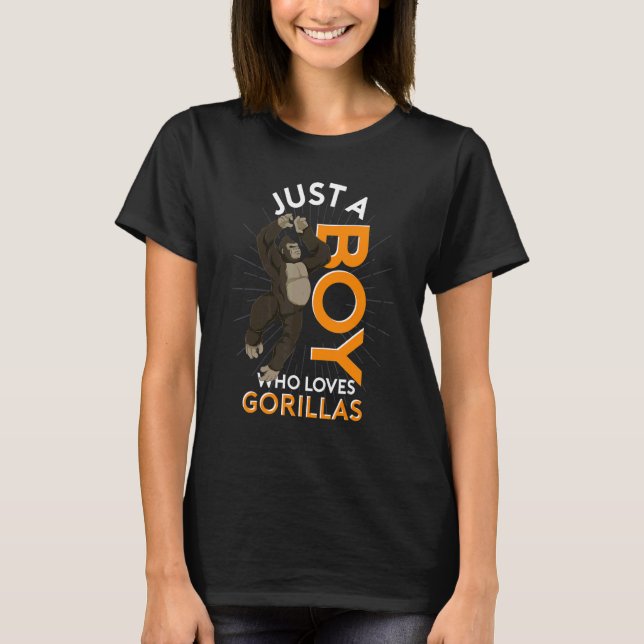 Camiseta Gorilla Boys Ape Monkey Animal Gorilla (Frente)