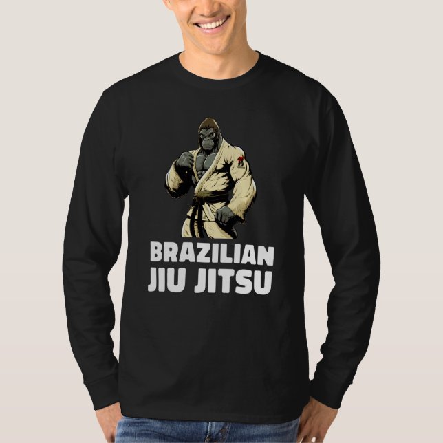 Camiseta Gorilla Brazilian Jiu Jitsu and Grappling  1 (Frente)