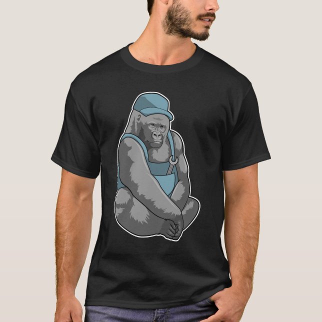 Camiseta Gorilla como artesão de Wrench (Frente)