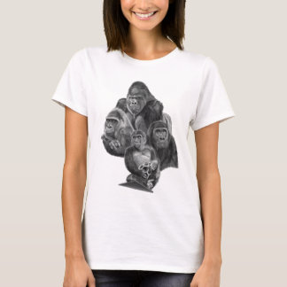 Camiseta Gorilla Family T-shirt (ゴリラ家族のT-シャツ）Gorilla Life