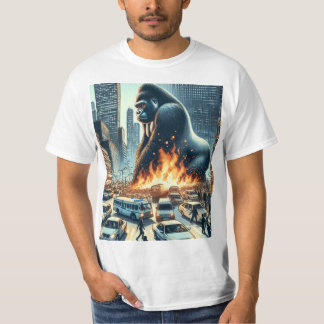 Camiseta Gorilla in der Stadt