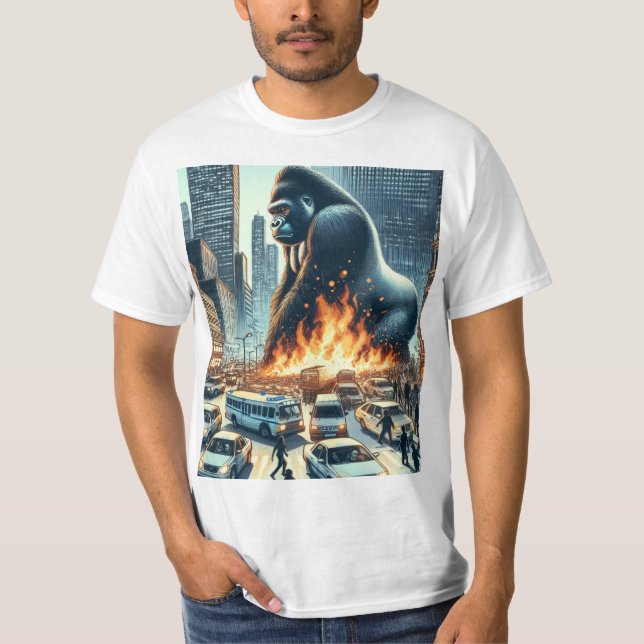 Camiseta Gorilla in der Stadt  (Frente)
