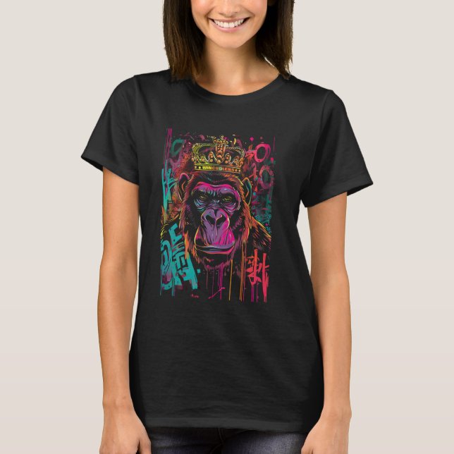 Camiseta Gorilla King Alpha silverback (Frente)