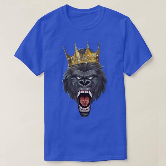 Camiseta Gorilla King Crown Motivation Beast Workout Succe (Frente do Design)