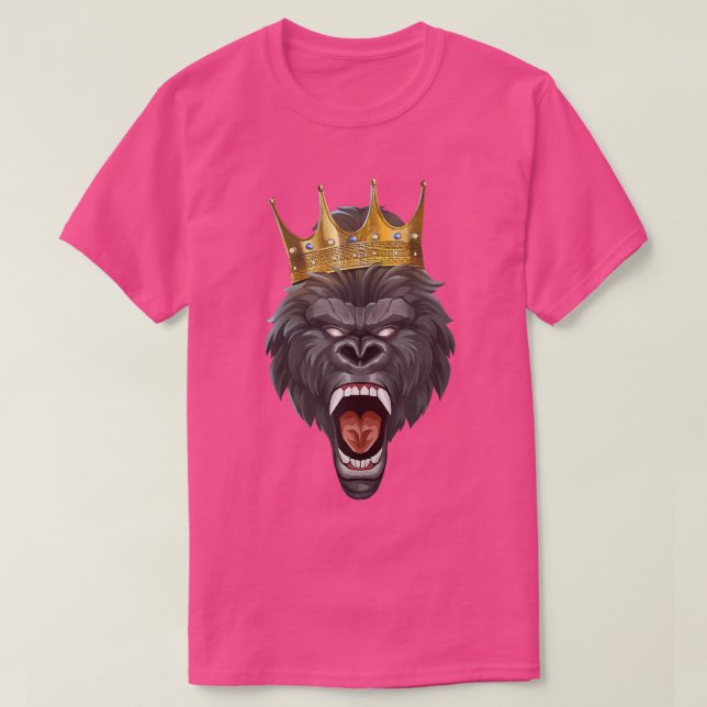 Camiseta Gorilla King Crown Motivation Beast Workout Succe (Frente do Design)