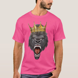 Camiseta Gorilla King Crown Motivation Beast Workout Succe