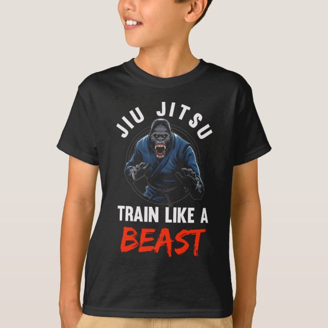 Camiseta Gorilla Martial Arts Beast Brasileiro Jiu Jitsu (Frente)