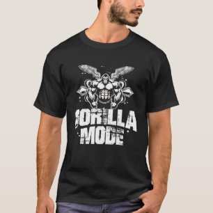 Camiseta Gorilla Mode Gym Workout Muscles Beast MMA Fighter