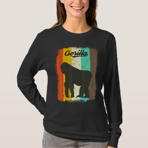 Camiseta Gorilla Retro 70s Vintage Cute Animal