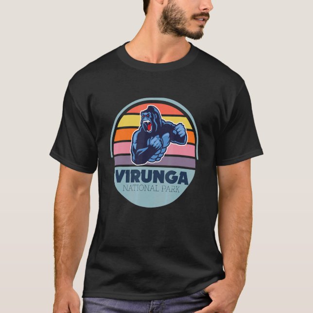 Camiseta Gorilla Safari Virunga National Park Congo Africa  (Frente)
