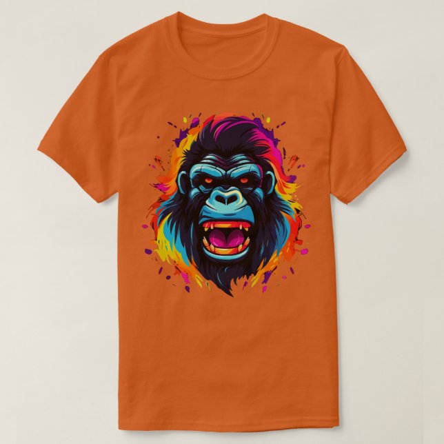 Camiseta Gorilla Smiling (Frente do Design)