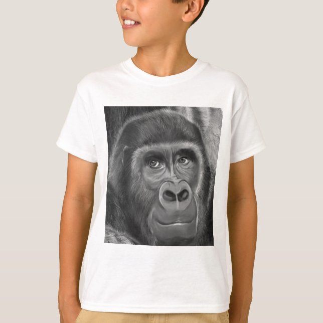 Camiseta Gorilla sucking fingers T-shirt 2指しゃぶりのゴリラ (Frente)