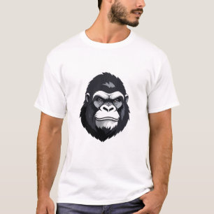 Camiseta Gorilla Vetor Art Animal Modern Urban Graphic