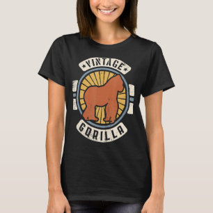 Camiseta Gorilla Vintage Classic Retro 60s 70s Animal