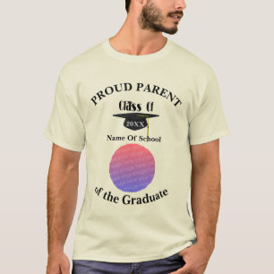 Camiseta Gorra de Formatura de Pai Orgulhoso Personalizada