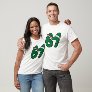 Camiseta Gorra de Natal de 6 7 Elfos Engraçado