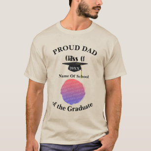 Camiseta Gorro de Formatura de Papai Orgulhoso Foto Persona