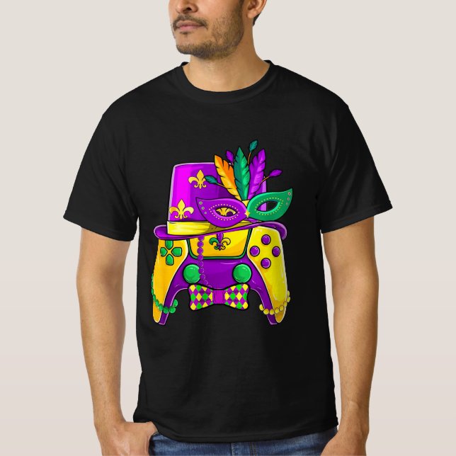 Camiseta Gorro de Jester para Controle de Jogo de Carnaval (Frente)
