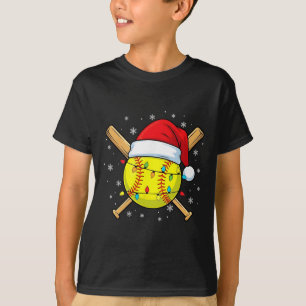 Camiseta Gorro de Natal Engraçado do Papai Noel para Jogado
