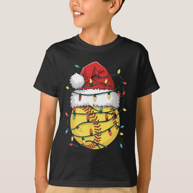 Camiseta Gorro de Natal Macio e Divertido de Papai Noel par (Frente)