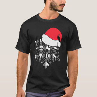 Camiseta Gorro de Papai Noel de Plaid de Buffalo Vibrações 