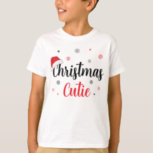 Camiseta Gorro de Papai Noel Fofo de Natal