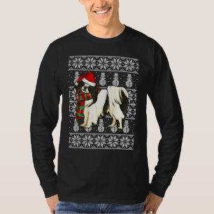 Camiseta Gorro de Papai Noel Japonês Xmas Chin Ugly Christm