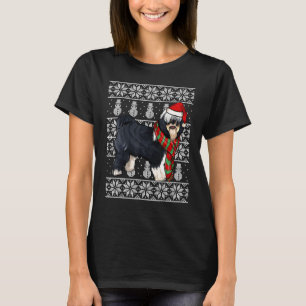 Camiseta Gorro de Papai Noel Xmas Terrier Tibetano Natal Fe