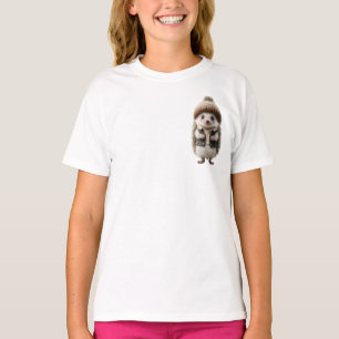 Camiseta Gorro de Pom-Pom ouriço crianças