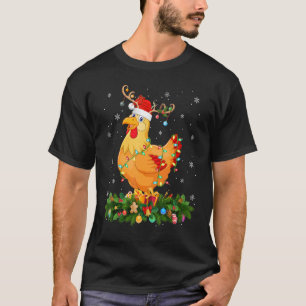 Camiseta Gorro de Renascer das Férias de Natal Galinha Sant