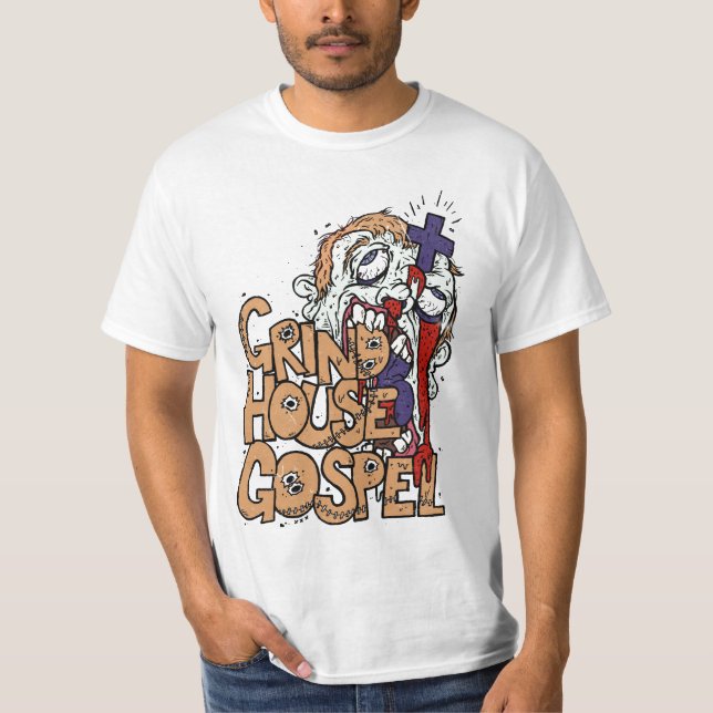 Camiseta Gospel De Grindhouse- Mão De Deus (T-Shirt) (Frente)