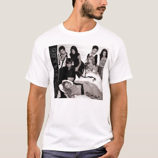 Camiseta Gossip Girl Black and White Group Graphic (Frente)