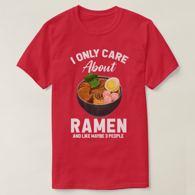 Camiseta Gosta de comida doce Humor Noodle Chef só se impor (Frente do Design)