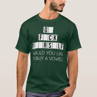 Camiseta Gostaria de Comprar uma Vogal Vá Se Fuder - v