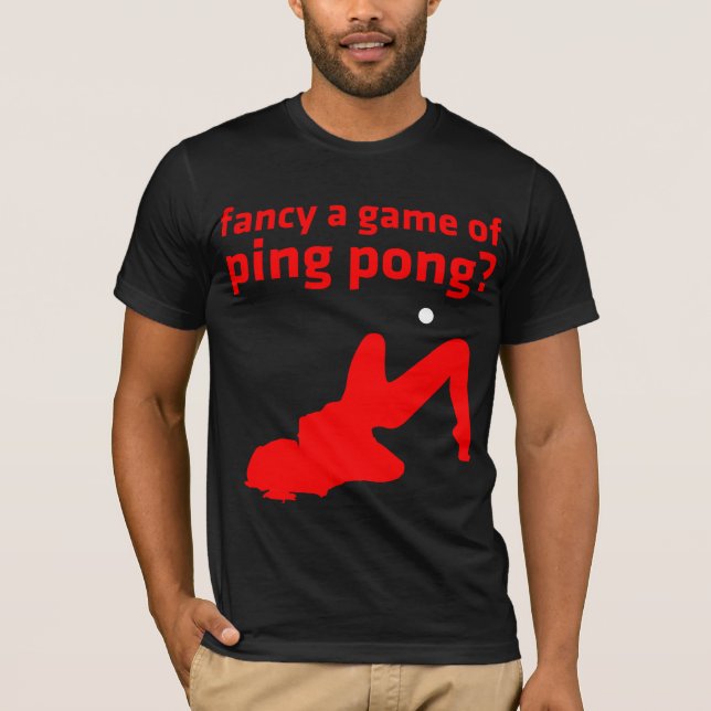 Camiseta goste de um jogo do pong do sibilo? (Frente)