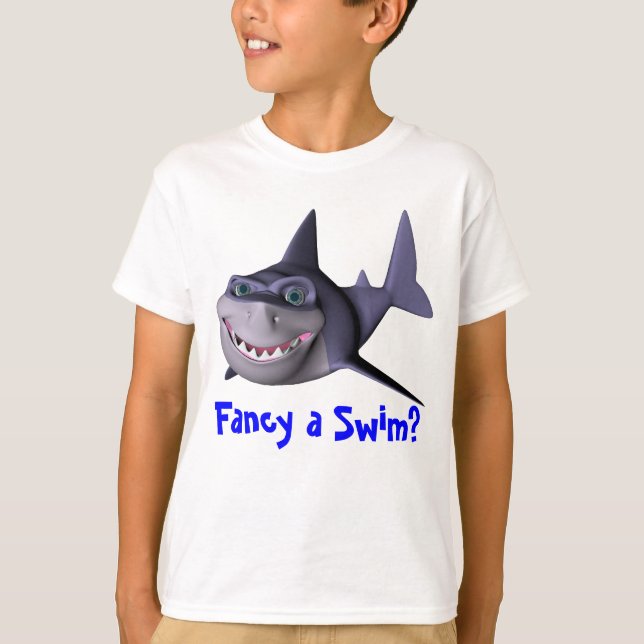 Camiseta Goste de uma natação? (Frente)