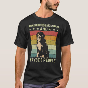 Camiseta Gosto Da Montanha Bernesa E Talvez De Três Pessoas