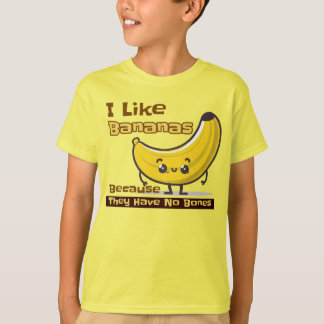 Camiseta Gosto De Bananas Porque Não Têm Ossos