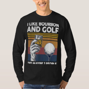 Camiseta Gosto De Bourbon E Golfe E Talvez De 3 Pessoas