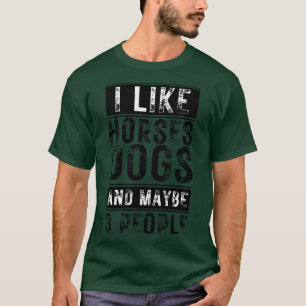 Camiseta Gosto De Cães De Cavalo E Talvez De 3 Pessoas 2