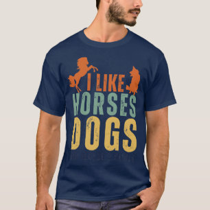 Camiseta Gosto De Cães De Cavalo E Talvez De 3 Pessoas 22