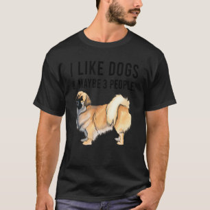 Camiseta Gosto De Cães Espanhóis Tibetanos E Talvez De 3 Pe