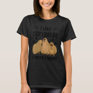 Camiseta Gosto De Capybaras E Talvez De 3 Pessoas De Capyba