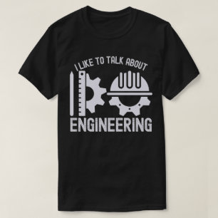 Camiseta Gosto de falar sobre engenharia